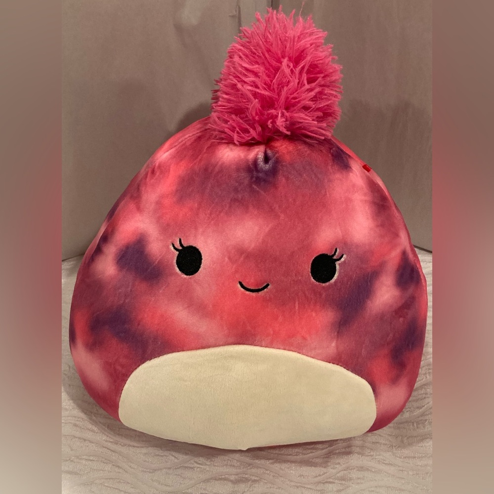 Lovisa the Chameleon Squishmallows Pink & Purple with a Mohawk Plush ~ Preowned